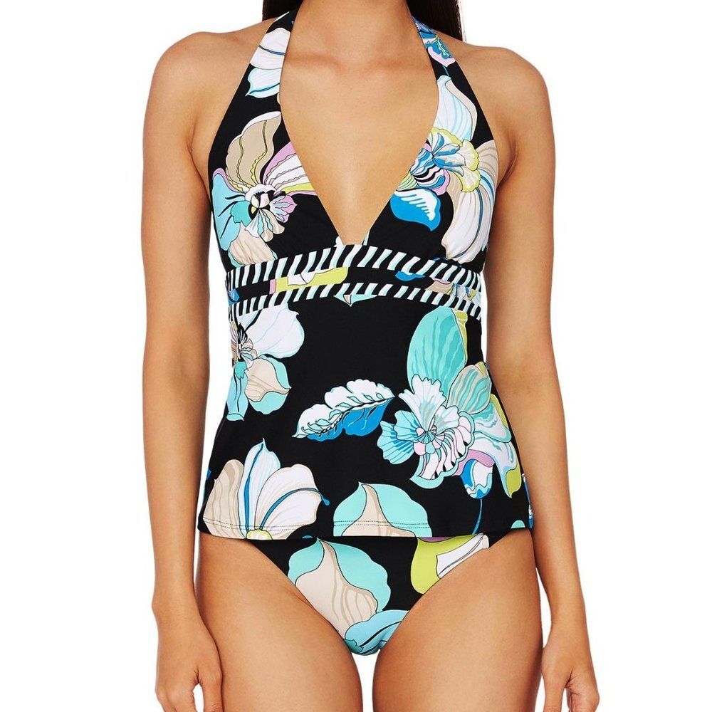 NWT Trina Turk Sintra Floral Tankini Top & Bikini Set 4